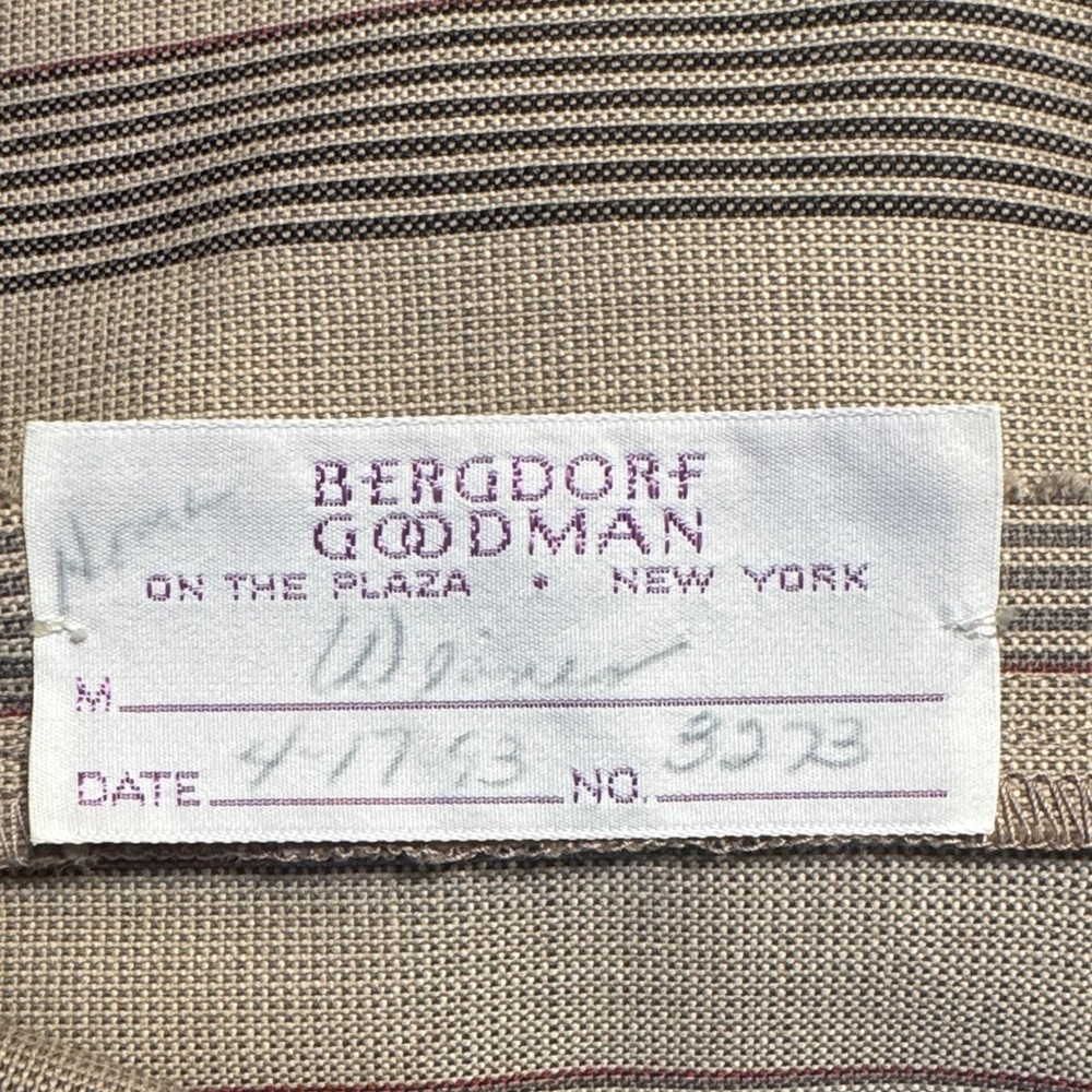 VINTAGE KRIZIA 90's Bergdorf Goodman Striped‎ Neutral Midi Tunic Dress RARE M? - Picture 3 of 13